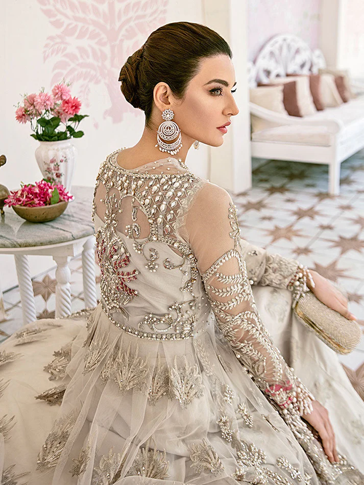 Jeune Embroidered Net 3-Piece Suit WS-02 - Image 4